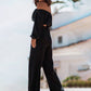 Off Shoulder Long Sleeve Top and Pants Set