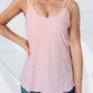 Eyelet Scoop Neck Cami