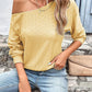 Eyelet Dropped Shoulder Blouse