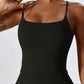 Square Neck Back Crisscross Tank Top