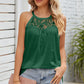 Lace Detail Round Neck Sleeveless Top