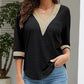 V-Neck Eyelet Blouse