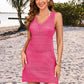 Openwork Wide Strap Cover-Up Dress