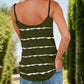 Full Size Striped V-Neck Cami