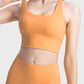 Scoop Neck Crisscross Straps Sports Bra