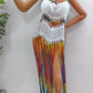 Fringe Scoop Neck Spaghetti Strap Cover-Up