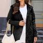 Snap Down Long Sleeve Quilted Winter Coat