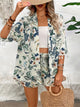 Printed Half Sleeve Top and Shorts Set Light Green