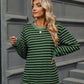 Striped Round Neck Long Sleeve T-Shirt