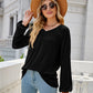 V-Neck Long Sleeve Blouse