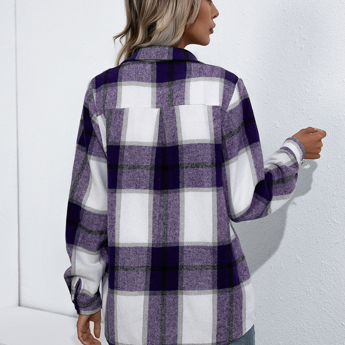 Ivy Lane Plaid Button Up Flannel Shirt