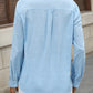 Button Up Pocketed Long Sleeve Shirt