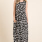 BOMBOM Leopard Maxi Dress with Pockets