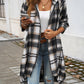 Devine Plaid Zip Up Hooded Coat