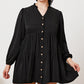 Ruffled Button Up Long Sleeve Tiered Shirt