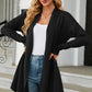 Open Front Long Sleeve Cardigan