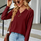 V-Neck Long Sleeve T-Shirt