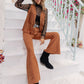 Fringe Vest and Flare Pants Set