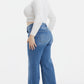 BAYEAS Full Size High Waist Button-Fly Raw Hem Wide Leg Jeans