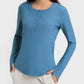 Round Neck Long Sleeve Sport Top