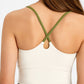 Crisscross Back Scoop Neck Sports Cami