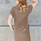 Basic Bae Full Size Round Neck Short Sleeve Dress with Pockets