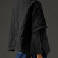 Texture Half Zip Half Sleeve Outerwear