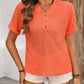 Ivy Lane Eyelet V-Neck Short Sleeve Top