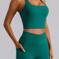 Square Neck Racerback Cropped Tank