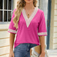 V-Neck Half Sleeve T-Shirt