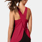 Crisscross Scoop Neck Active Tank