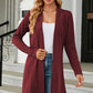 Open Front Long Sleeve Cardigan