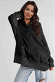 Zip-Up Long Sleeve Jacket Black