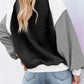 Color Block Exposed Seam Sweatshirt