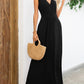 Surplice Neck Sleeveless Maxi Dress