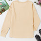 Pocketed Round Neck Long Sleeve Top