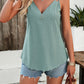 Devine Eyelet V-Neck Double Strap Cami