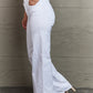 RISEN Raelene Full Size High Waist Wide Leg Jeans in White