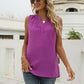 Swiss Dot Notched Neck Tank