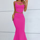 Cutout Seam Detail Cami and Fishtail Skirt Set