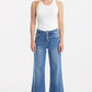 BAYEAS Full Size High Waist Button-Fly Raw Hem Wide Leg Jeans