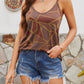 Printed V-Neck Cami