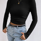 Honey Round Neck Long Sleeve T-Shirt