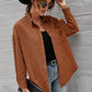 Mandy Button Front Drop Shoulder Corduroy Shirt