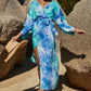 Tie Dye Wrap Maxi Dress