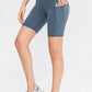 Wide Waistband Sports Shorts with Pockets