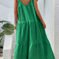 Tie-Shoulder Tiered Maxi Dress