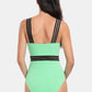 V-Neck One-Piece Swimwear