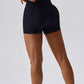 Wide Waistband Slim Fit Sports Shorts