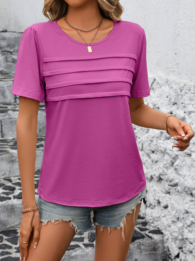 Ivy Lane Round Neck Short Sleeve Top